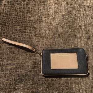 Michael Kors Two-Tone Wristlet